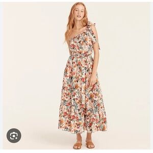 NWOT One Shoulder Beach Dress in Vintage Floral